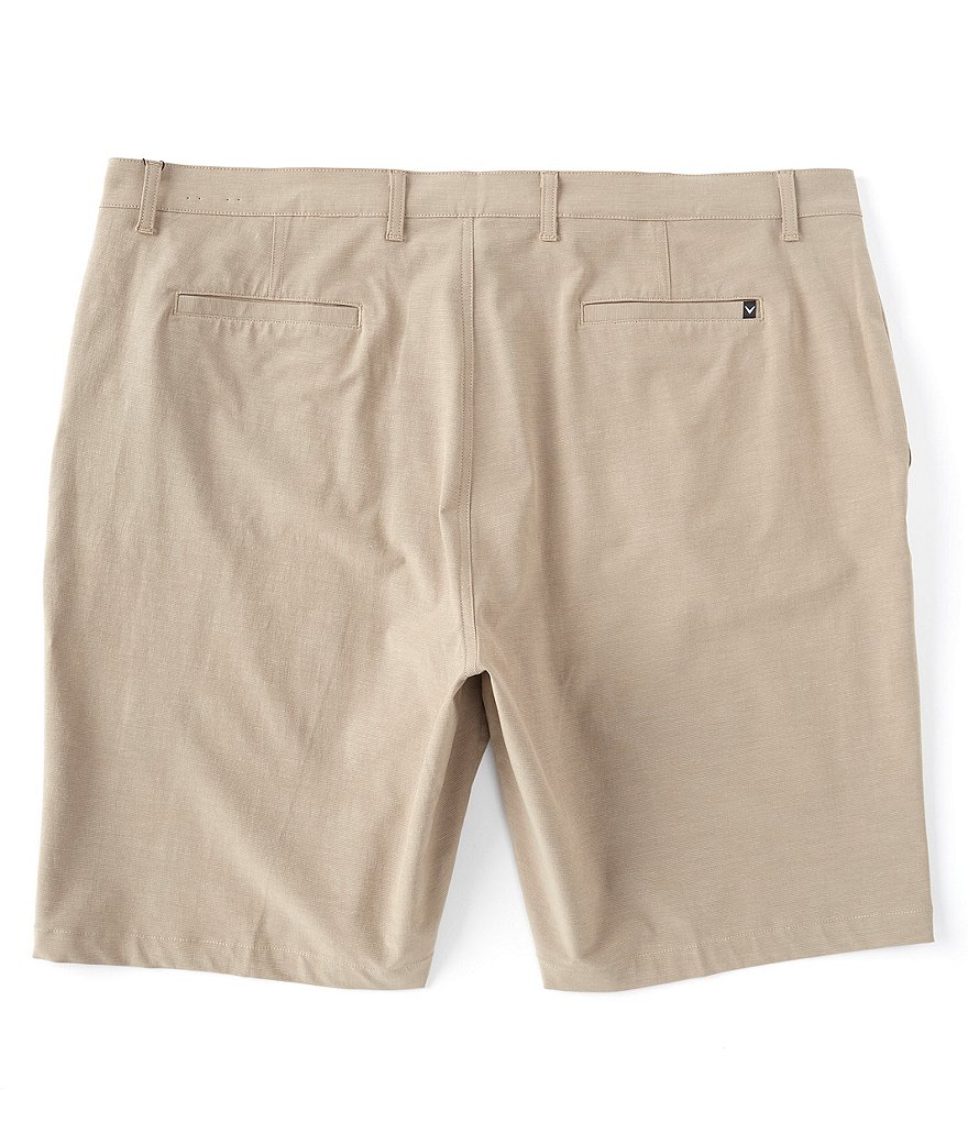 Callaway Big & Tall Textured Performance Stretch 10.5#double; Inseam Shorts