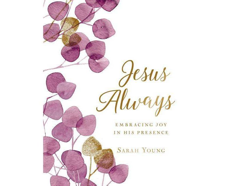 Jesus Always (Large Text Cloth Botanical Cover) - (Jesus Calling) by Sarah Young (Hardcover) (Large Print)