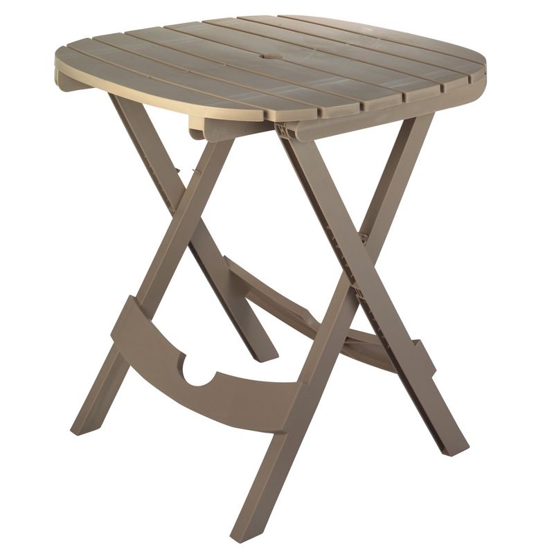 Resin Quik-Fold Cafe Table, Tan -Adams Manufacturing
