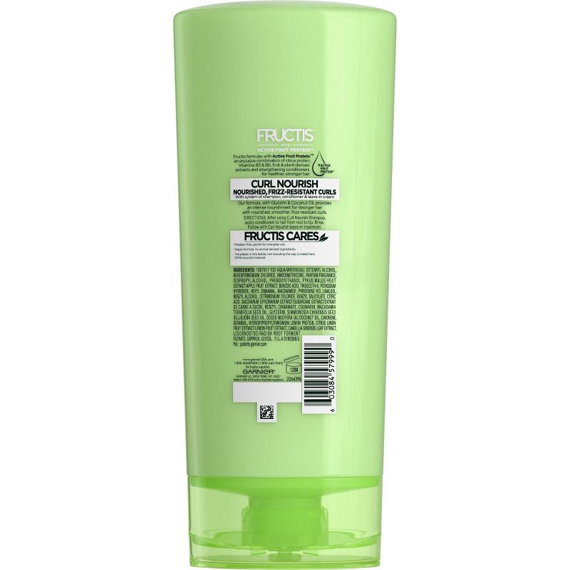 Garnier Fructis Curl Nourish Paraben-free Conditioner Infused with Coconut Oil & Glycerin - 21 fl oz