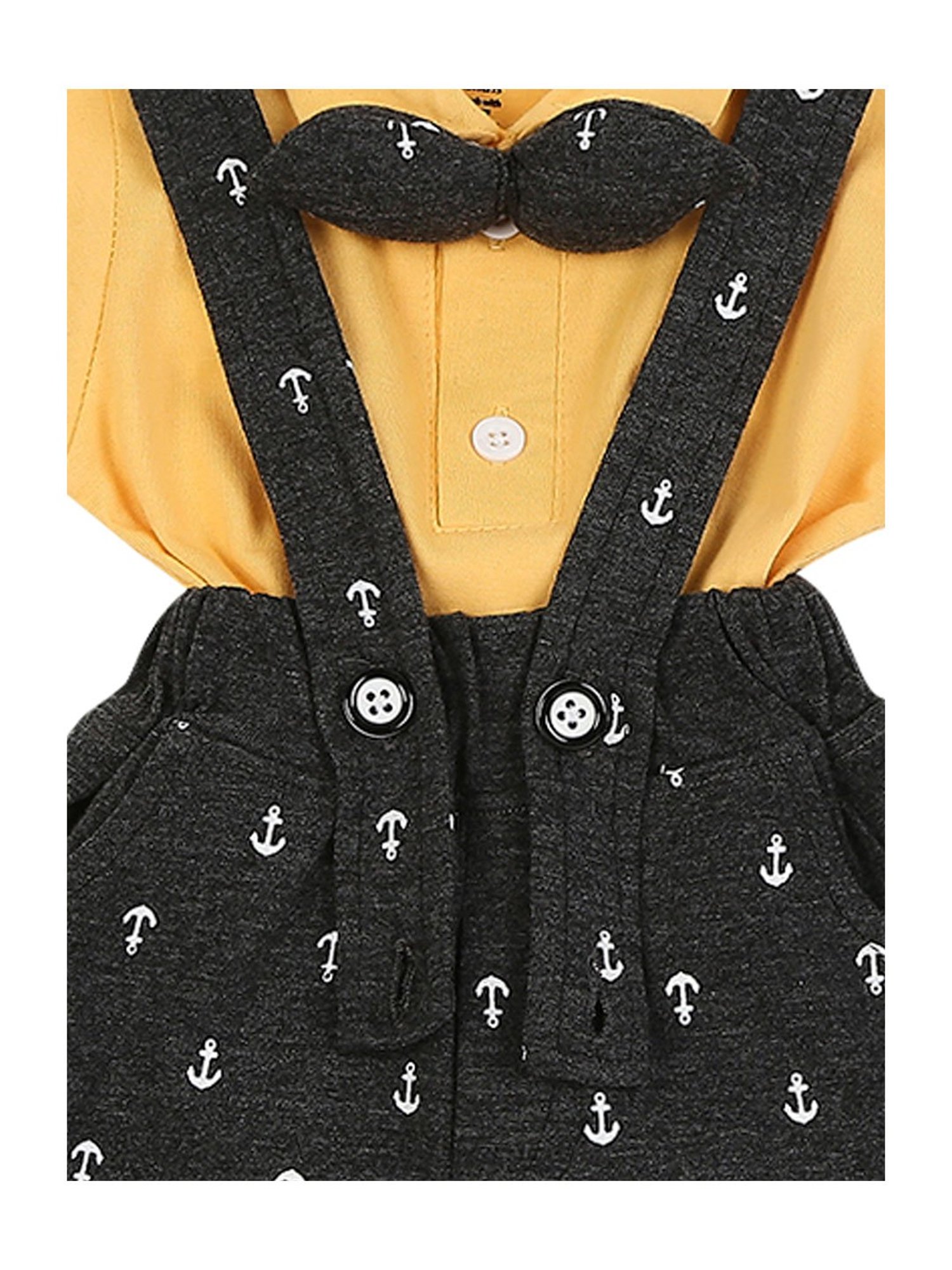 Budding Bees Kids Blue Ombre Jumpsuit with Attached Bow