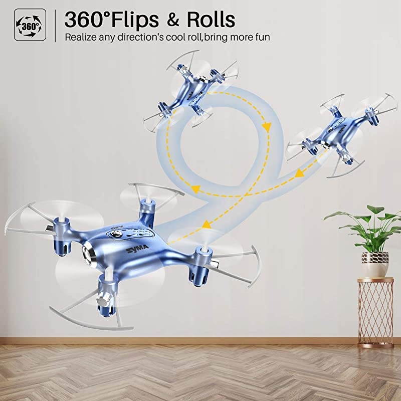 Drones for Kids or Adults, RC Drone Helicopter Toy, Easy Indoor Small Flying Toys for Boys or Girls Blue