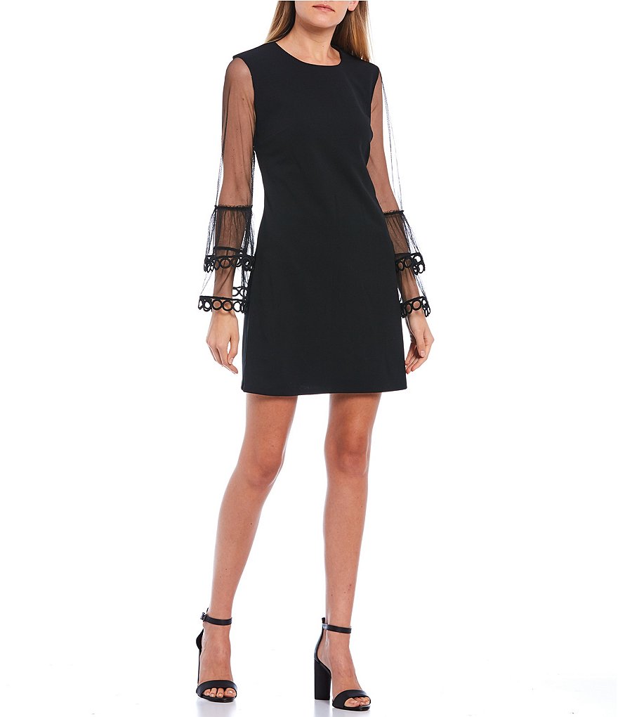 Morgan & Co. Scuba Crepe Skater Dress