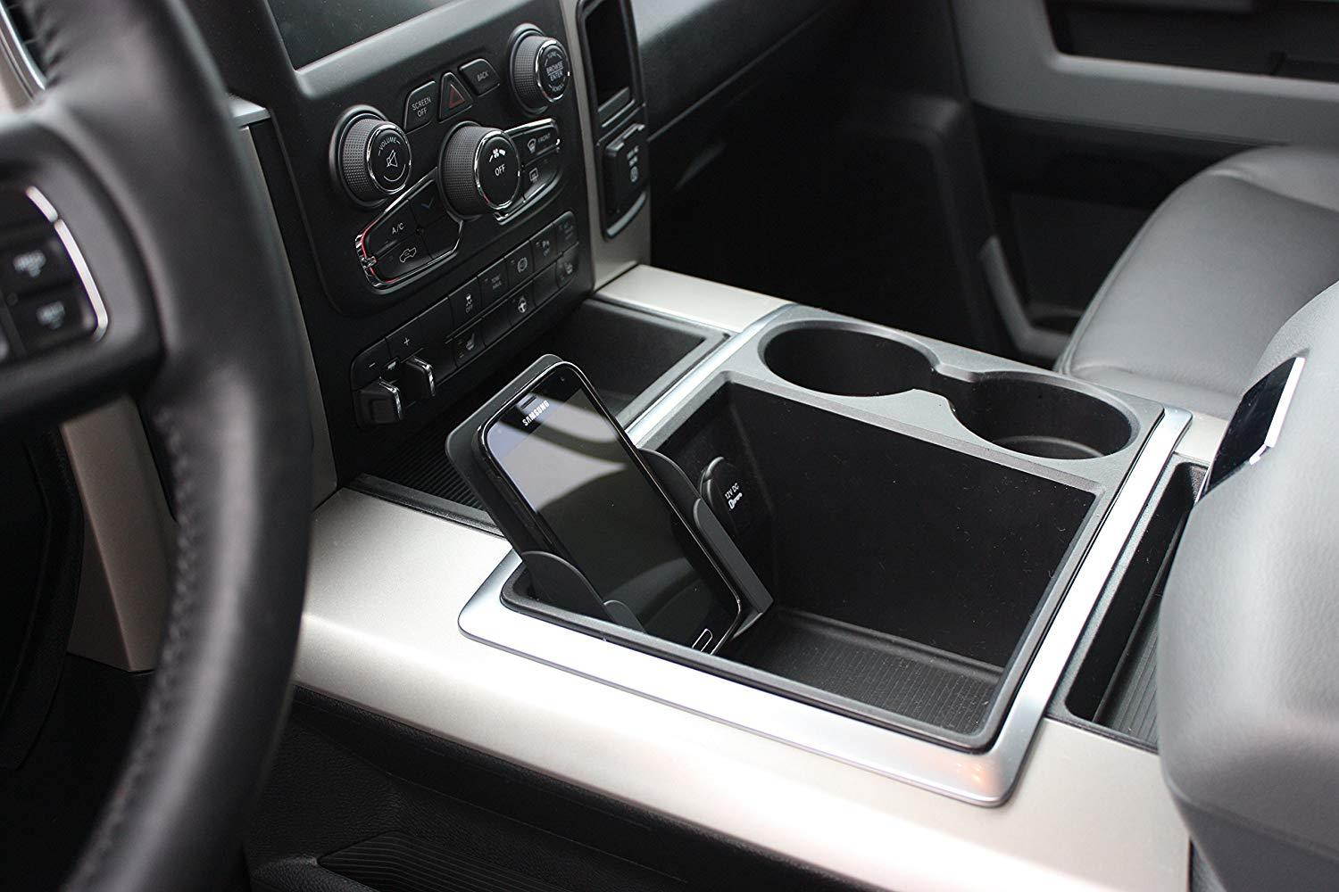 RPC Phone Holder Converts the Business Card Holder Into a Cell Phone Holder in Select 2009-15 Dodge Ram Trucks - Medium