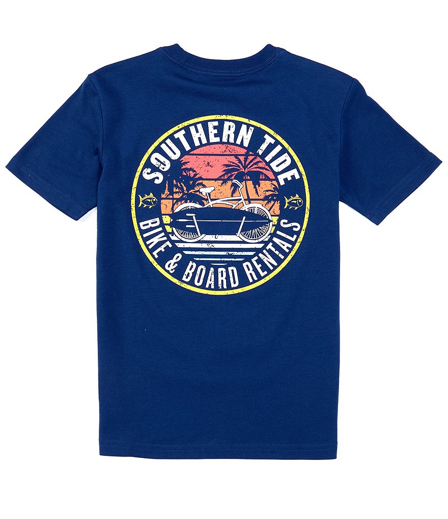 Southern Tide Little/Big Boys 4-20 Bike And Board Rental Short-Sleeve T-Shirt