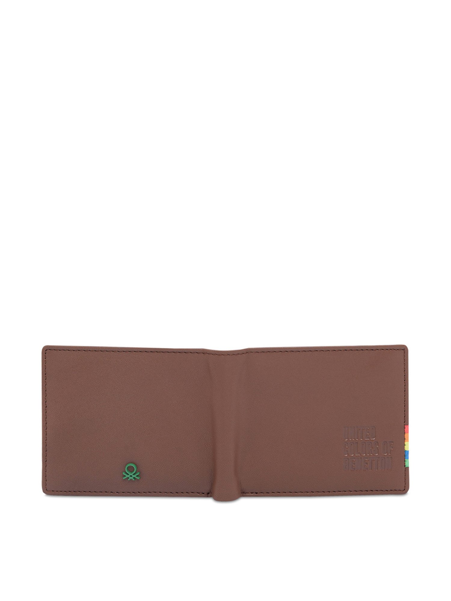 United Colors of Benetton Kinman Tan Casual Leather Bi-Fold Wallet For Men