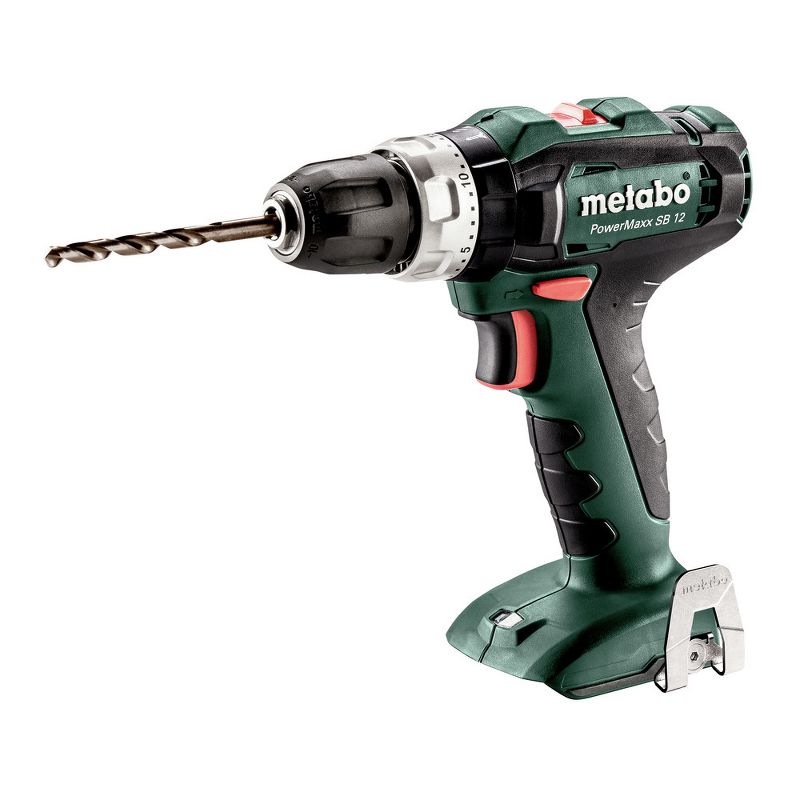 Metabo 601076890 12V PowerMaxx SB 12 Lithium-Ion Brushless Compact 3/8 in. Cordless Hammer Drill Driver (Tool Only)