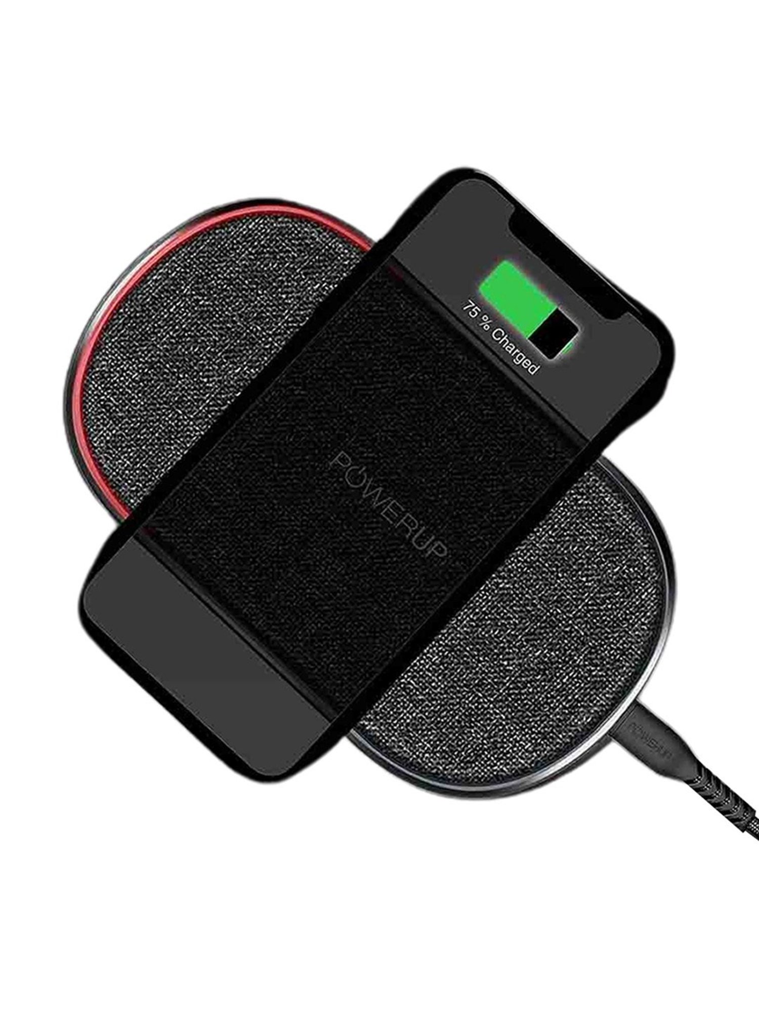Powerup Stay Charged 15W High Speed Wireless Charger Pad (Grey)
