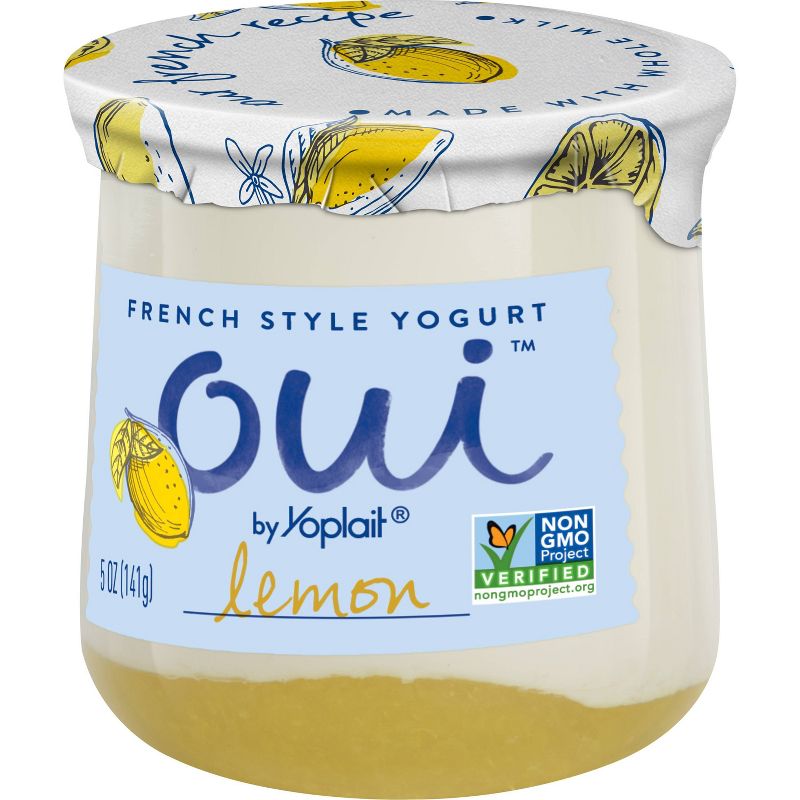 Oui by Yoplait Lemon Flavored French Style Yogurt - 5oz