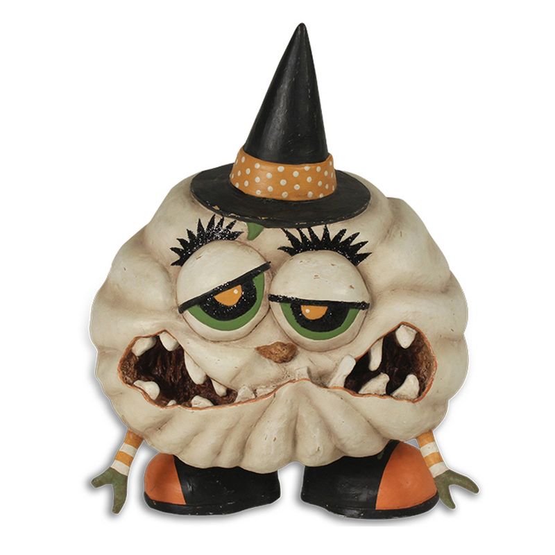 Halloween 11.25" Mash Halloween Lowe Jol Gourd  -  Decorative Figurines