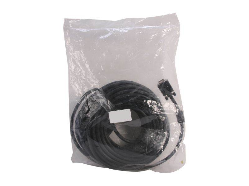 AMC CSV-F100MF 100 FT Black VGA Male to Female Monitor Extension Cable w/ Dual Ferrites