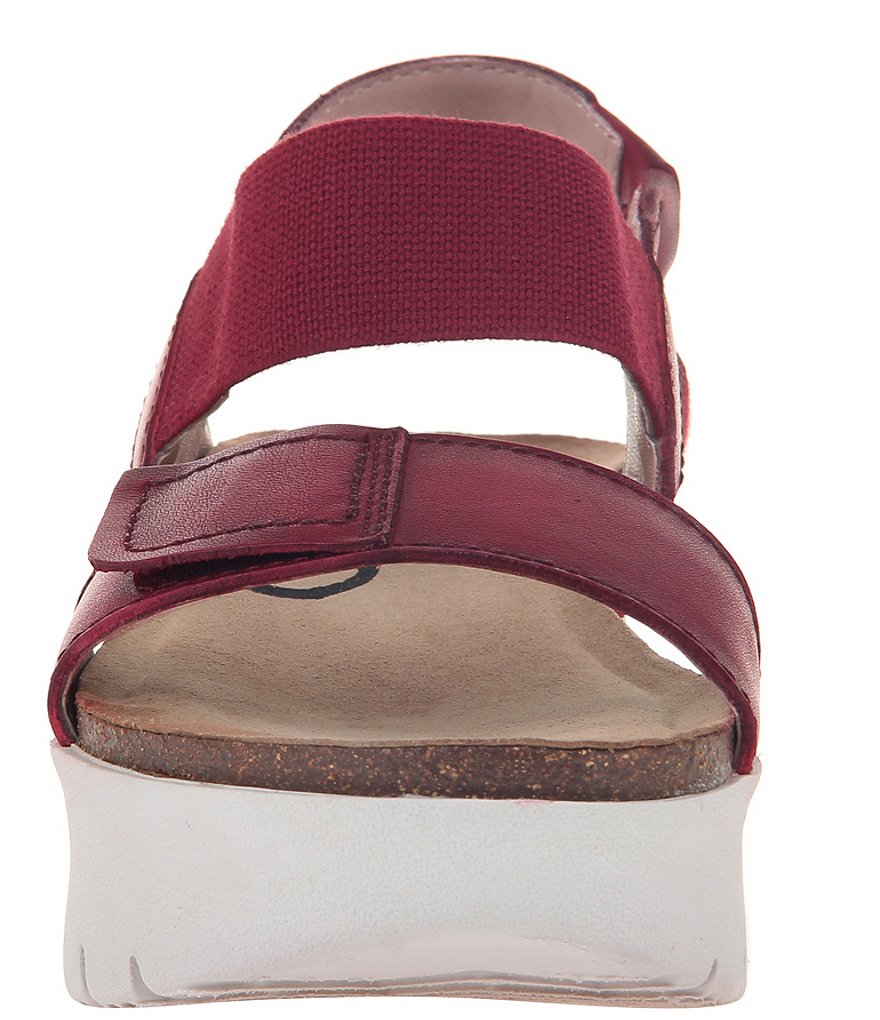 OTBT Nova Leather Platform Wedge Sandals