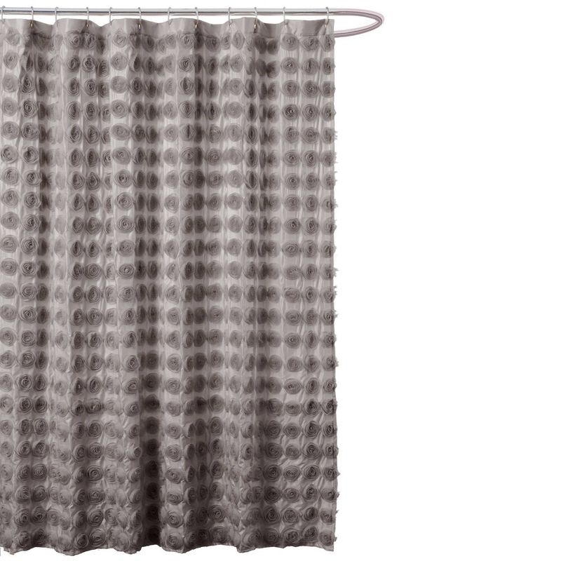 Emma Shower Curtain Gray - Lush Décor