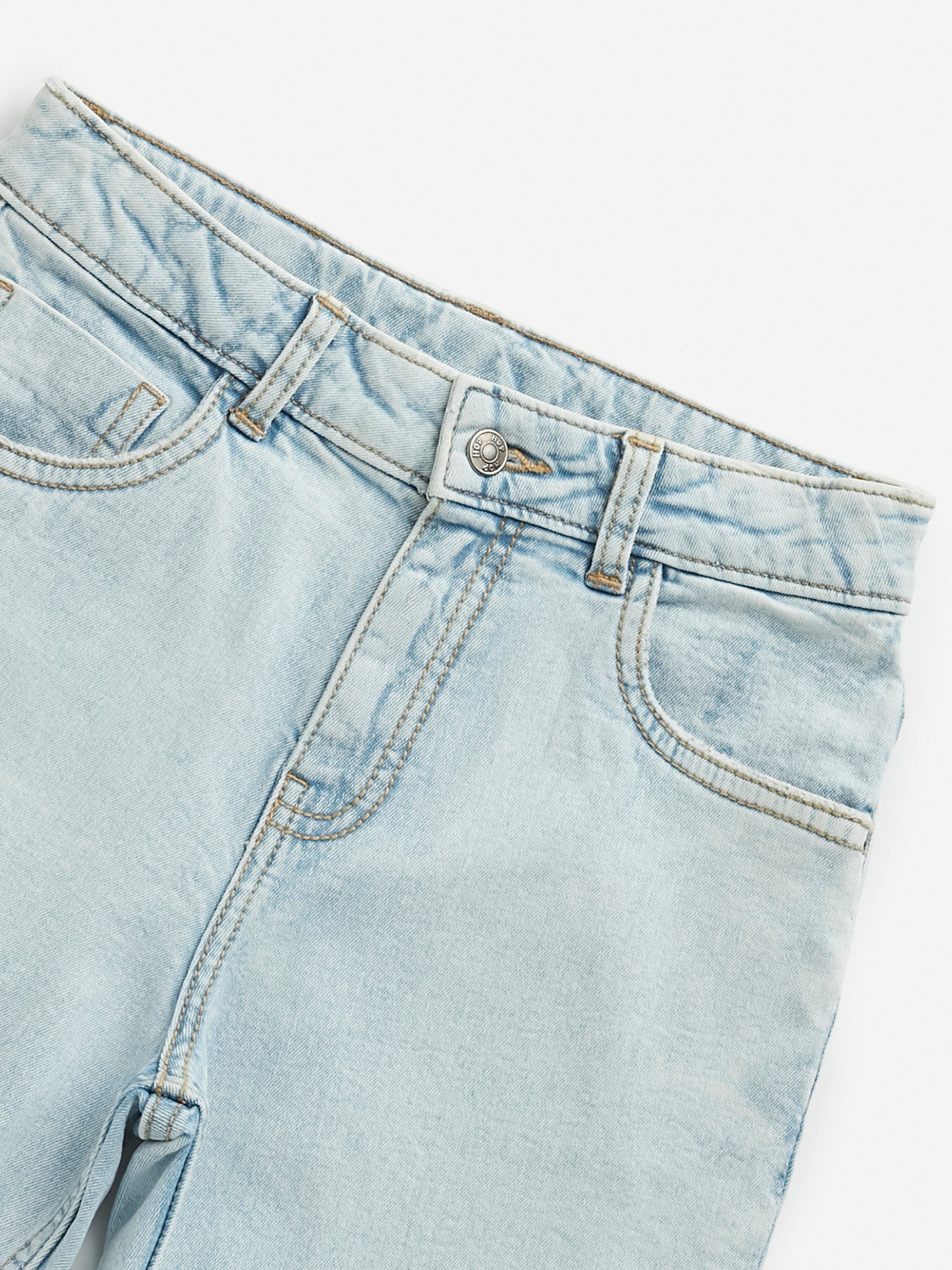 HOP Kids by Westside Light Blue Mid Rise Shorts