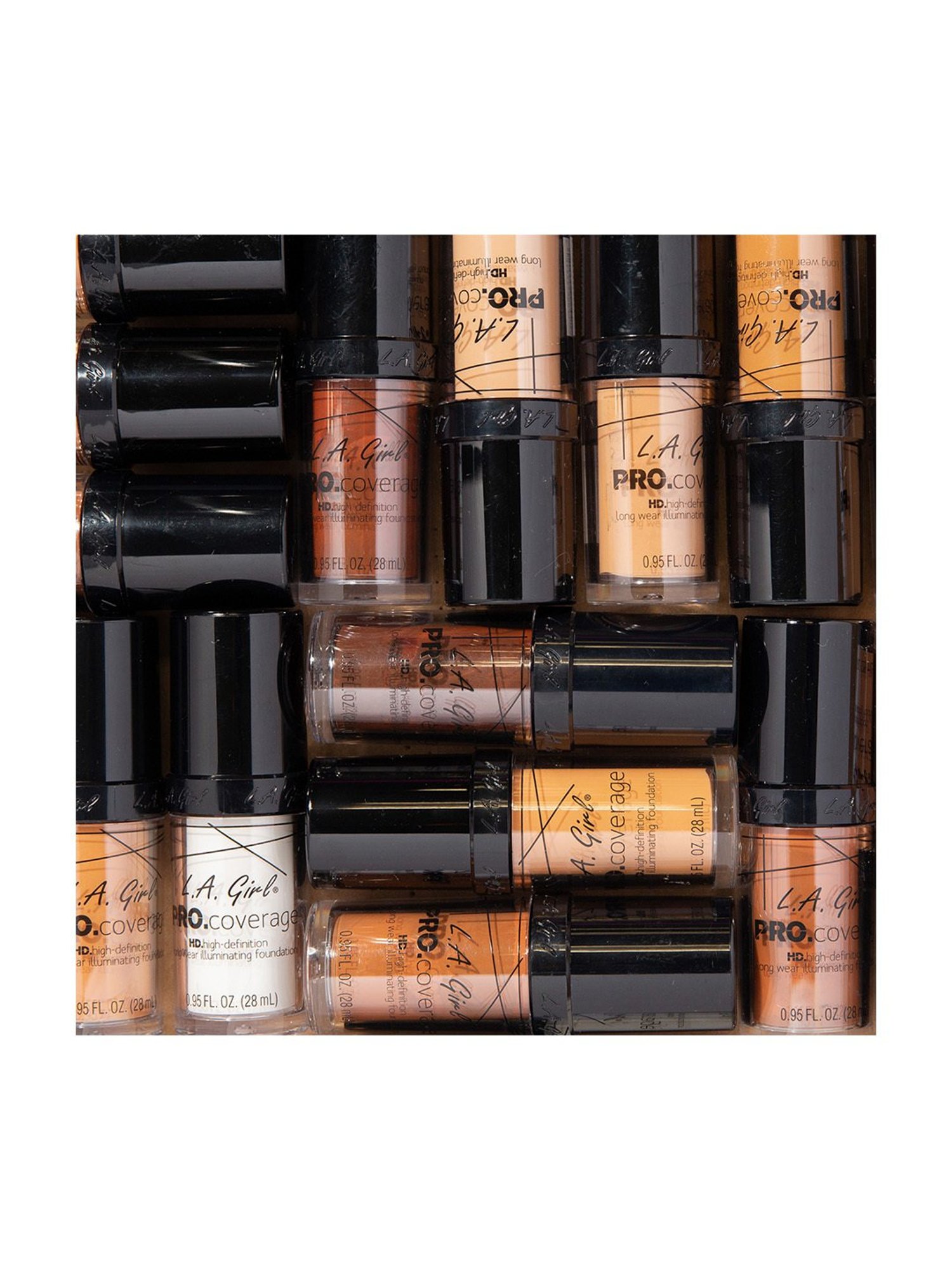 L.A. Girl HD Pro Coverage High-Definition Long Wear Illuminating Liquid Foundation Toast - 28 ml