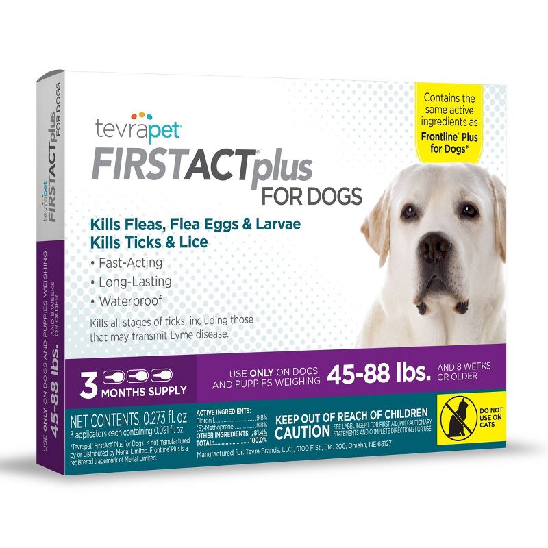 Tevra Pet FirstAct Plus Dog Insect Treatment - 3 Dose