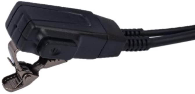 D Shape Earpiece Headset with Mic PTT Compatible with Baofeng UV-5R BF-888S BF-F8HP BF-F9 UV-82 UV-82HP UV-82C Kenwood TK-2107 TK-3107 Walkie Talkies Two Way Radio 2 pin (10 Pack)