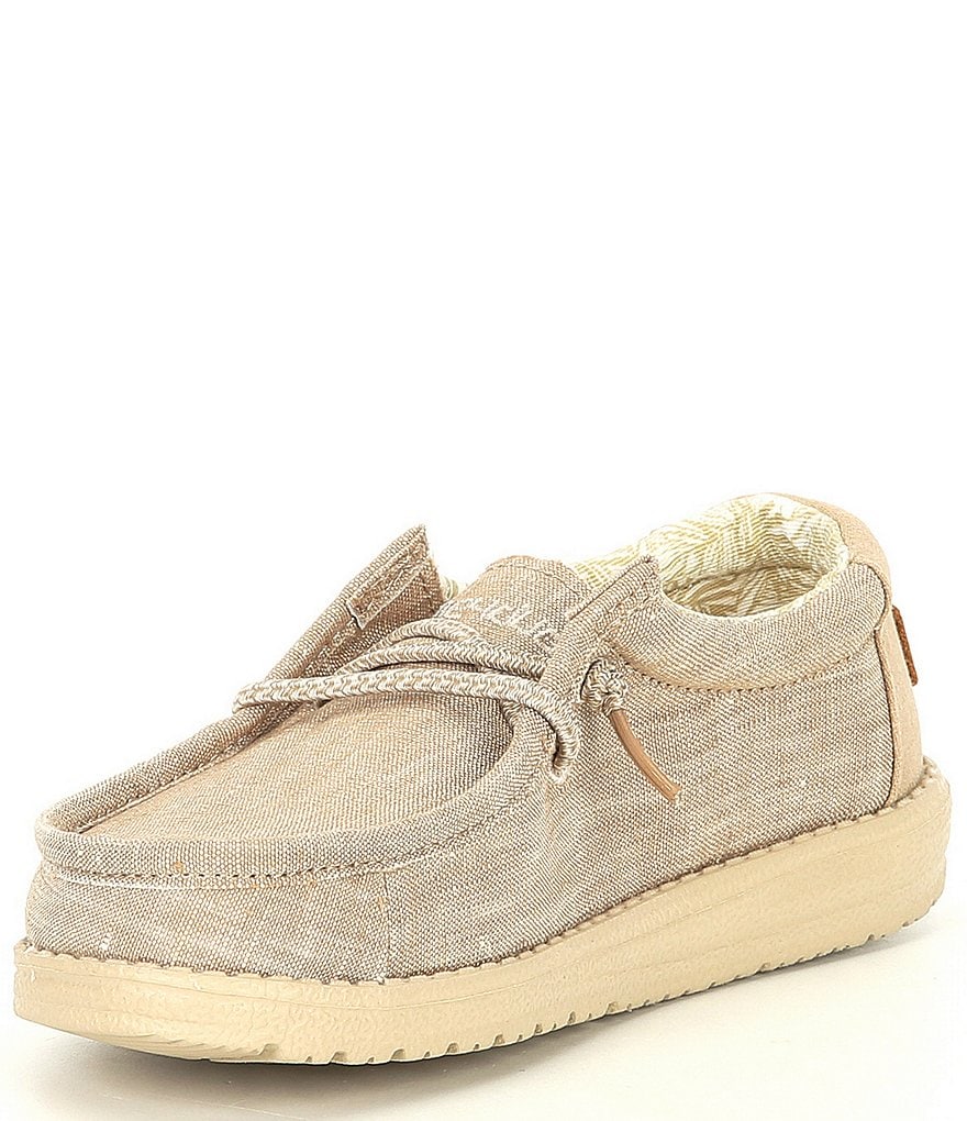 Hey Dude Boys' Wally Canvas Washable Slip-On Sneaker (Youth)