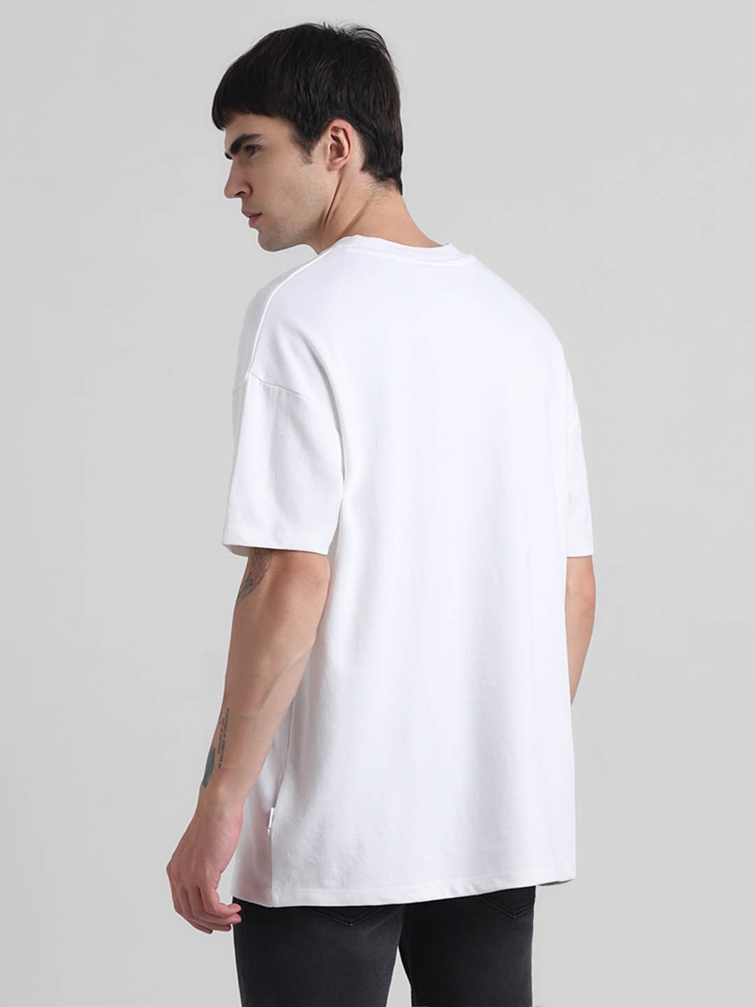 Produkt By Jack & Jones Brilliant White Cotton Slim Fit T-Shirt