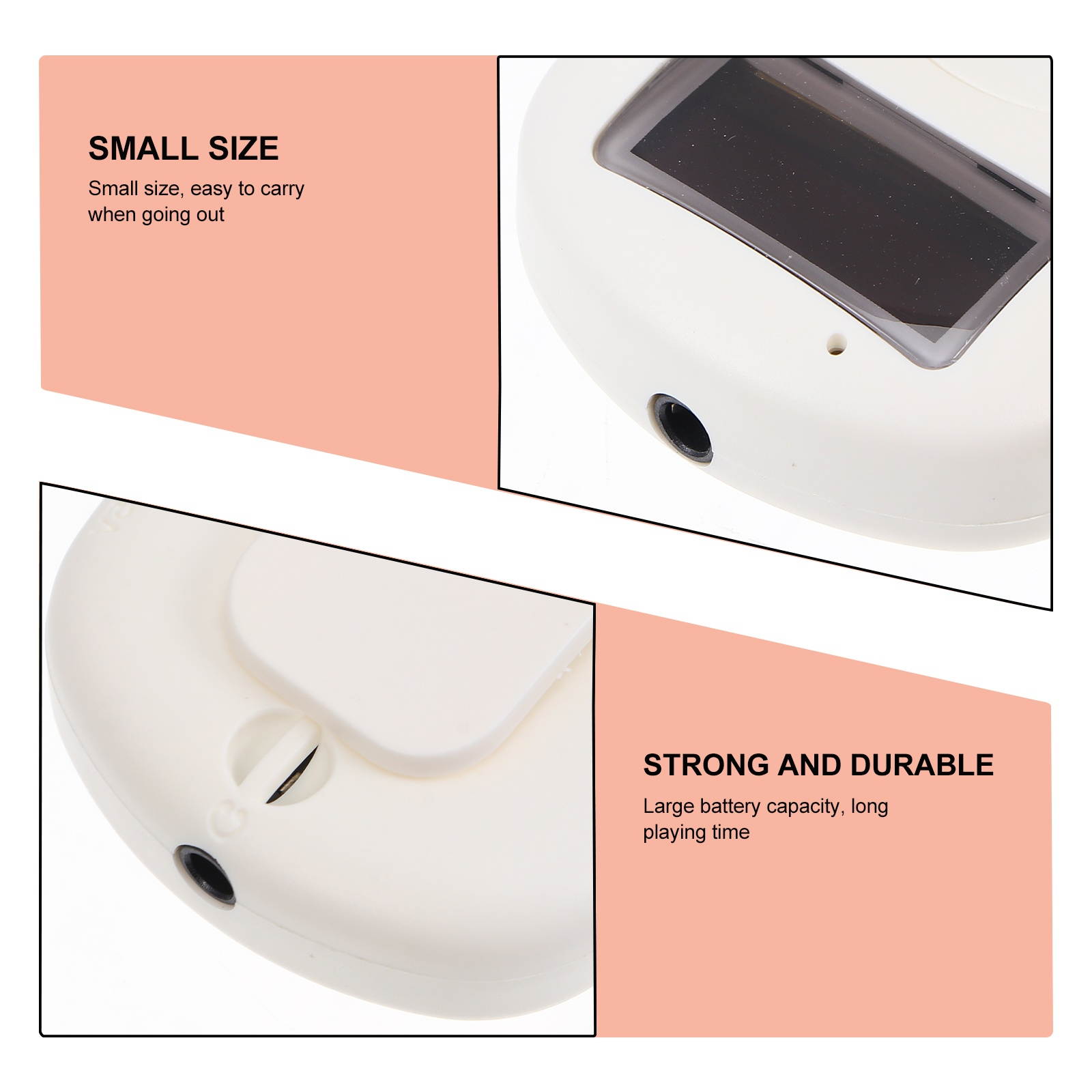 1PC Portable Sturdy Premium Wireless Music Player Digital FM Radio Stereo Radio for Walking Outdoor