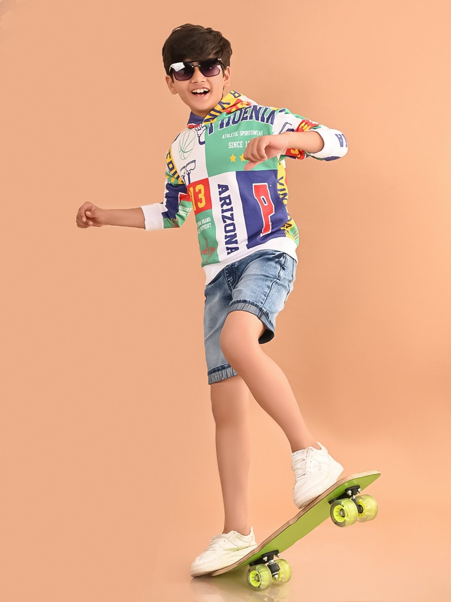 LilPicks Kids Multicolor Printed Full Sleeves Sweatshirt