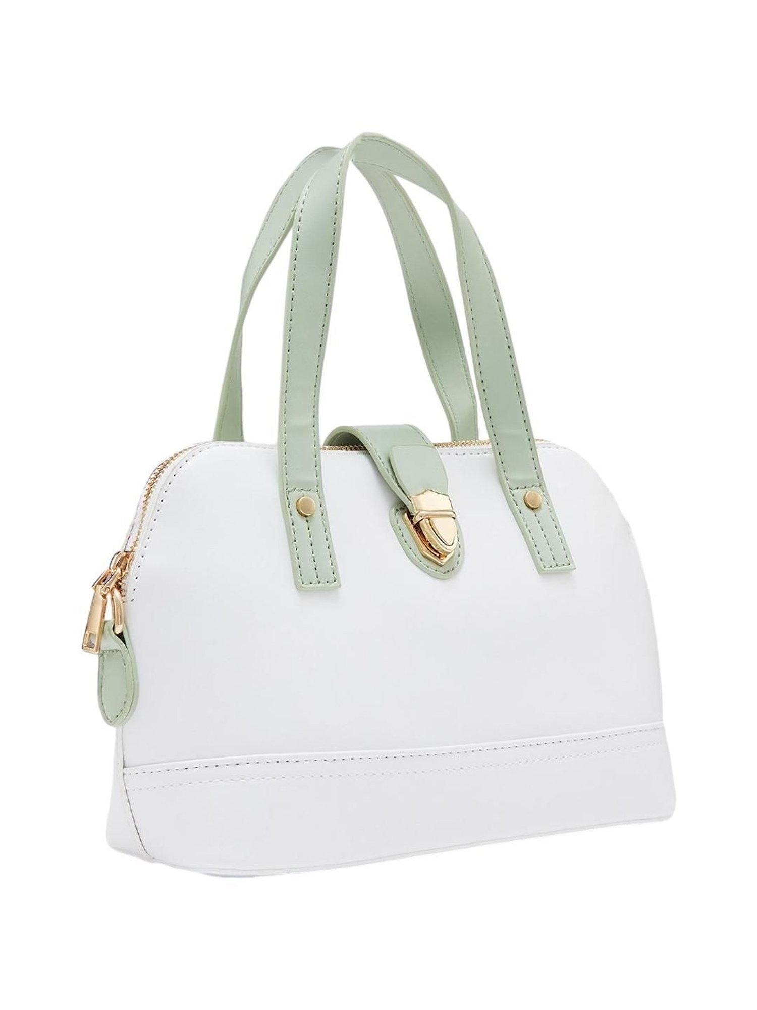 Globus Mint Green Solid Medium Handbag