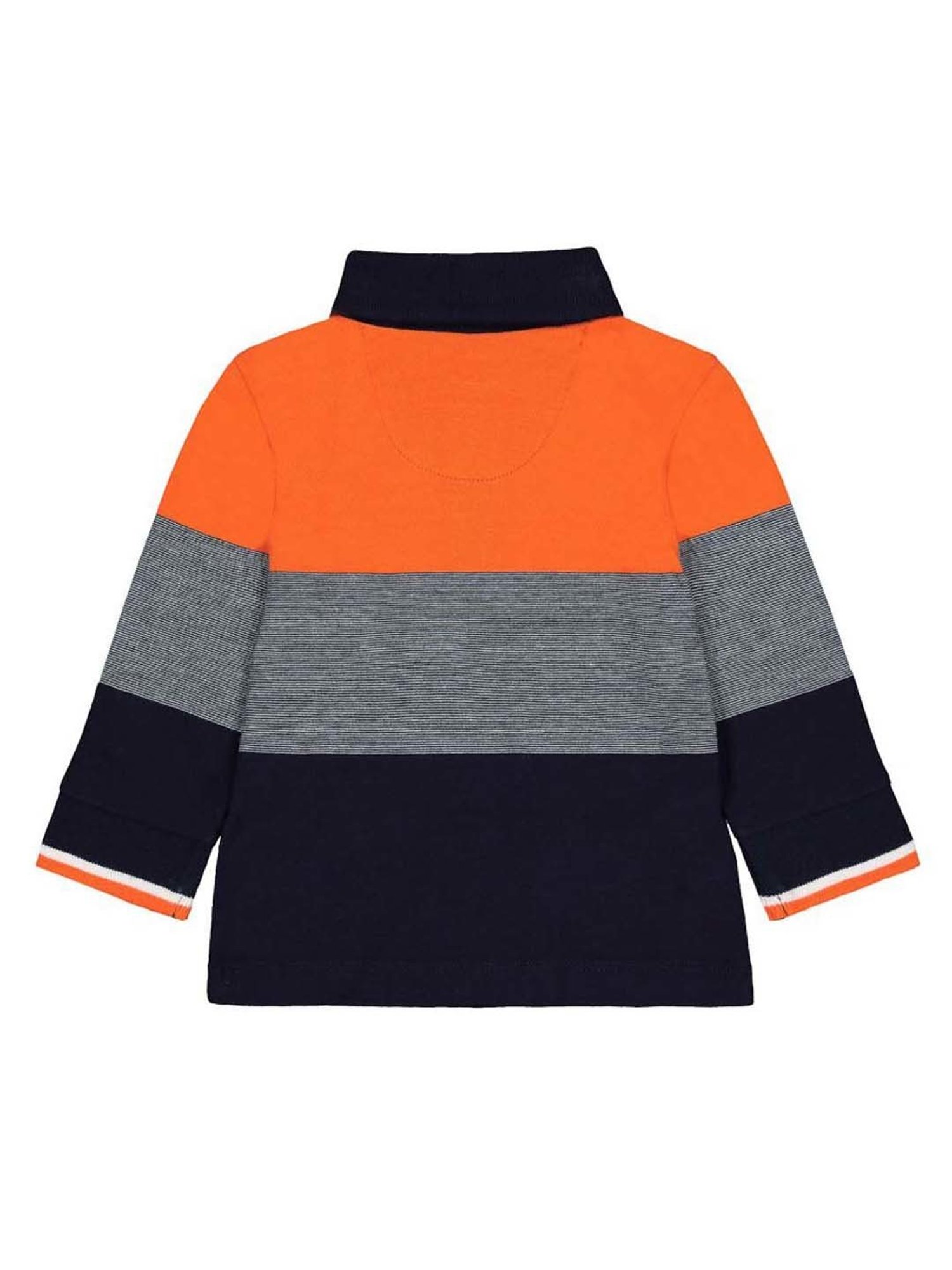 Mothercare Kids Multicolor Cotton Color Block Full Sleeves Polo T-Shirt