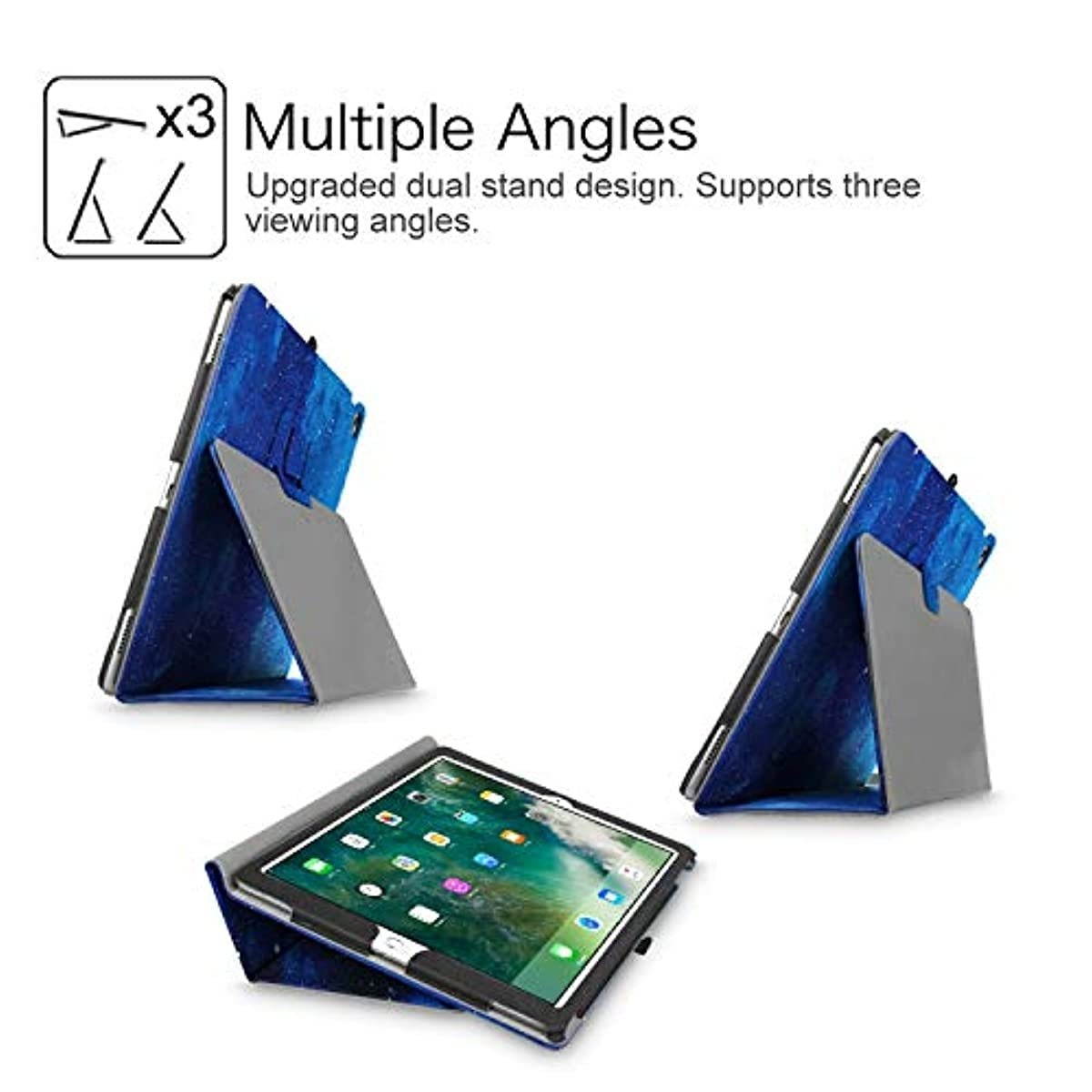 Fintie Folio Case for iPad Pro 12.9 (2nd Gen) 2017 / iPad Pro 12.9 (1st Gen) 2015 - [Corner Protection] Premium PU Leather Smart Stand Protective Cover with Auto Sleep/Wake (Starry Sky)