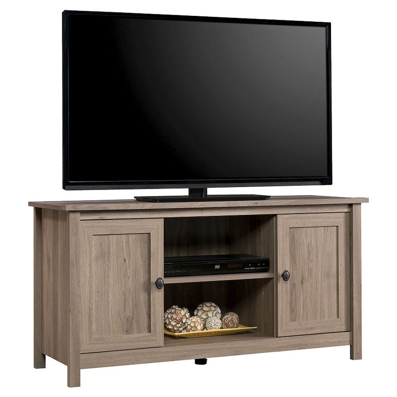 Rosemark 3 Door Media Credenza TV Stand for TVs up to 66" Gray - Treasure Trove Accents