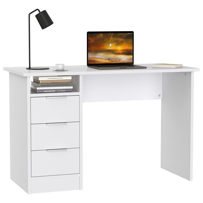 Oren Lacquer Desk White Safavieh - Safavieh