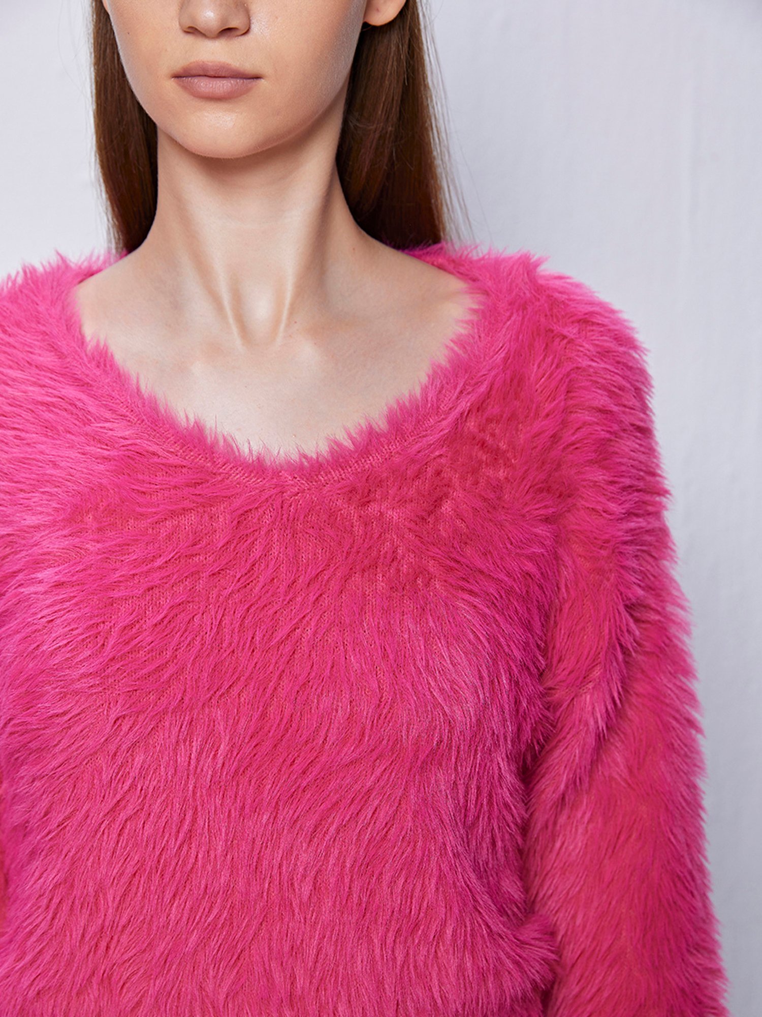 Cover Story Pink Regular Fit Sweater