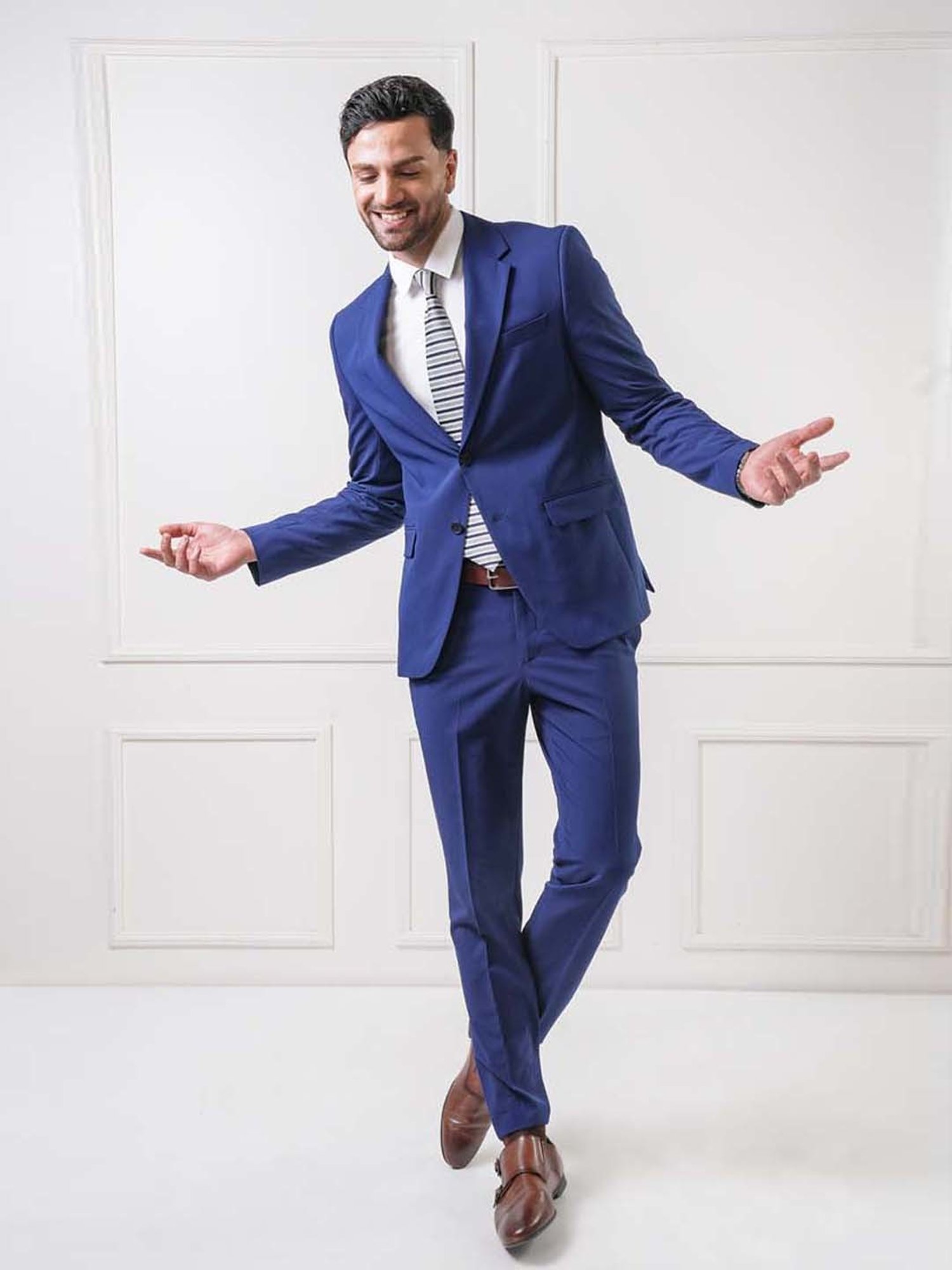 THOMAS CRICK Men's Teak Monk Shoes