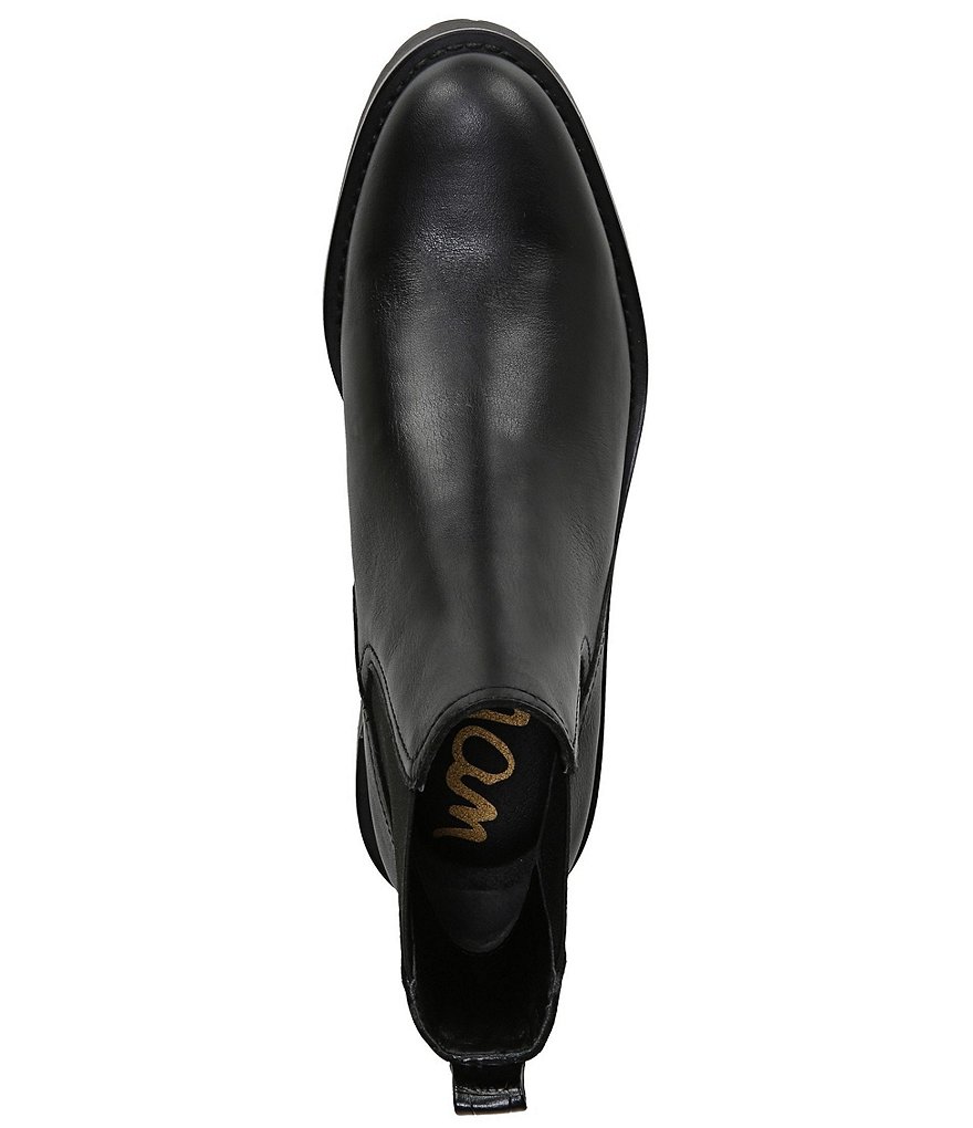 Sam Edelman Justina Waterproof Leather Chelsea Booties