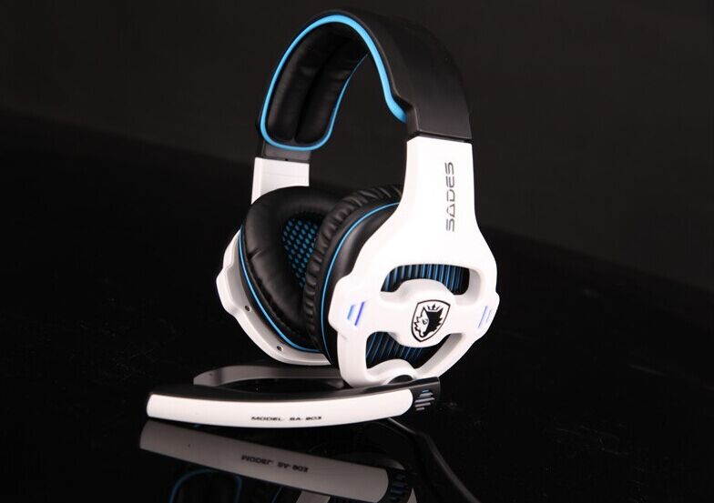 Sades SA-903 Top quality 7.1 channel professional gaming headset usb computer headphone with mic deep bass earphone