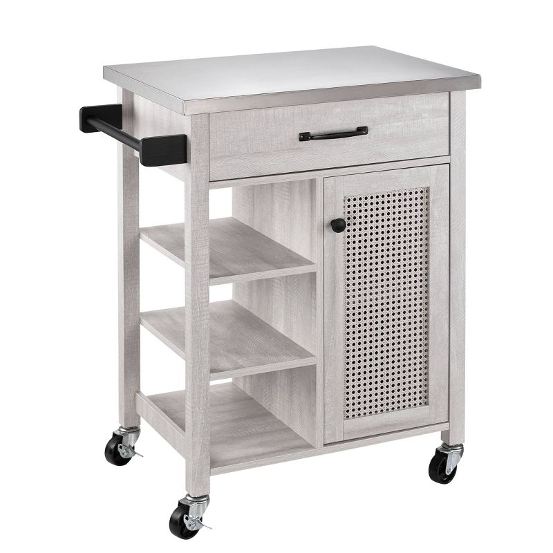 26" Kitchen Cart White - Home Essentials