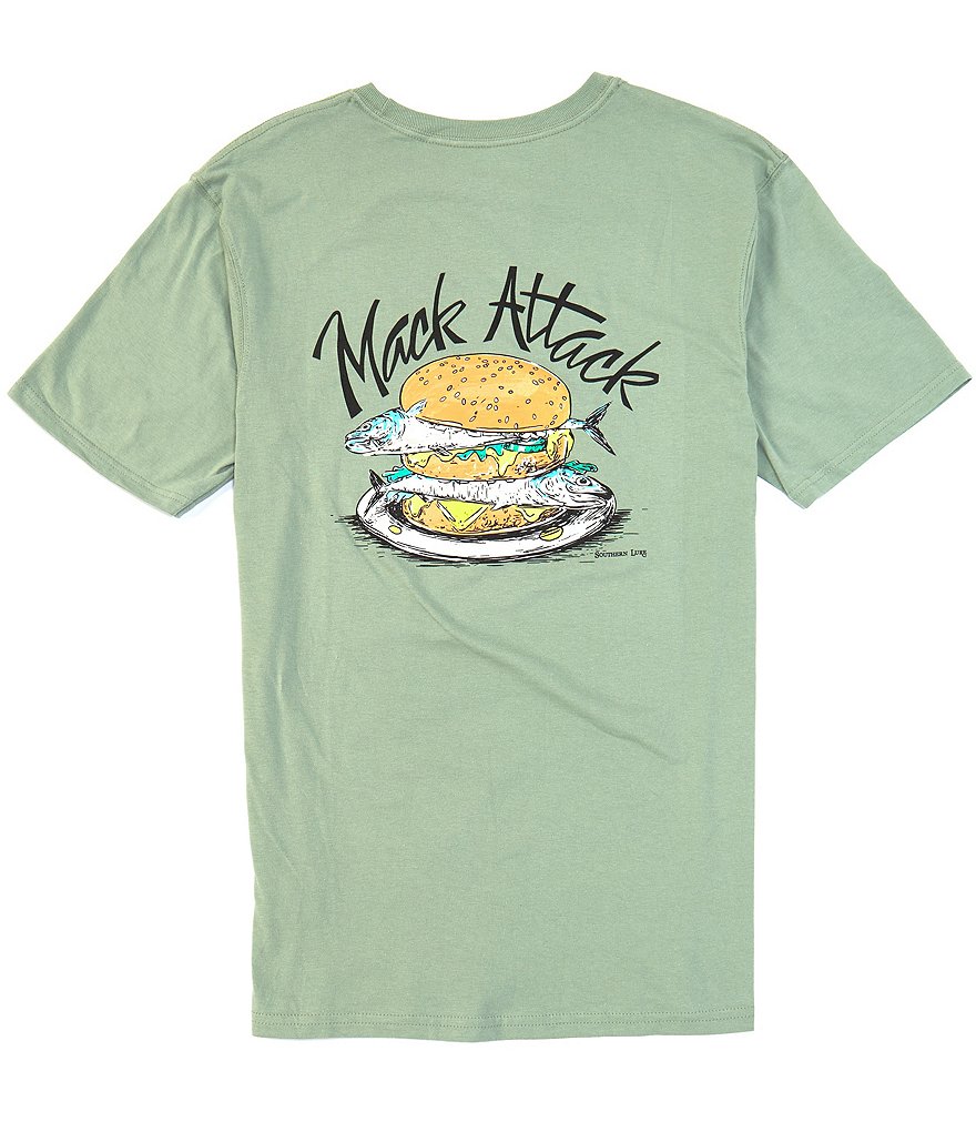 Southern Lure Short-Sleeve Mack Attack Graphic Pocket Tee