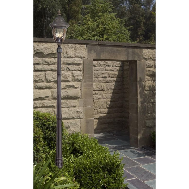 1 Light Outdoor Post Mount Black - Aurora Lighting