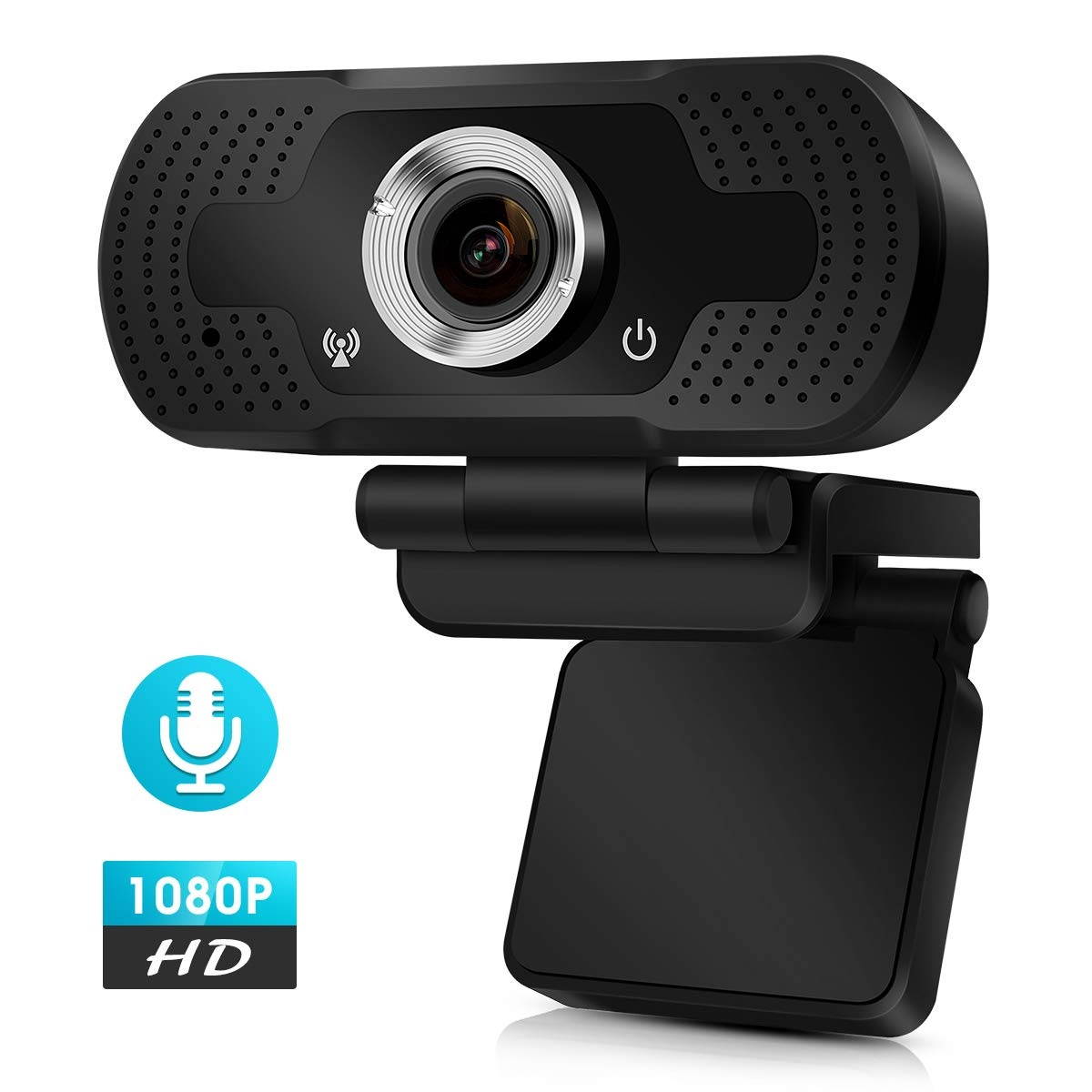 PC Webcam, Auto Focus 1080P Full HD Webcam Streaming Computer Web Camera -USB Computer Camera for PC Laptop Desktop Video Calling,Conferencing