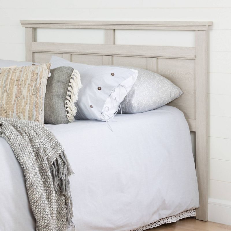Full/Queen Versa Headboard Winter Oak - South Shore