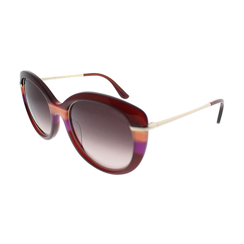 Salvatore Ferragamo  607 Womens Cat-Eye Sunglasses Wine 55mm