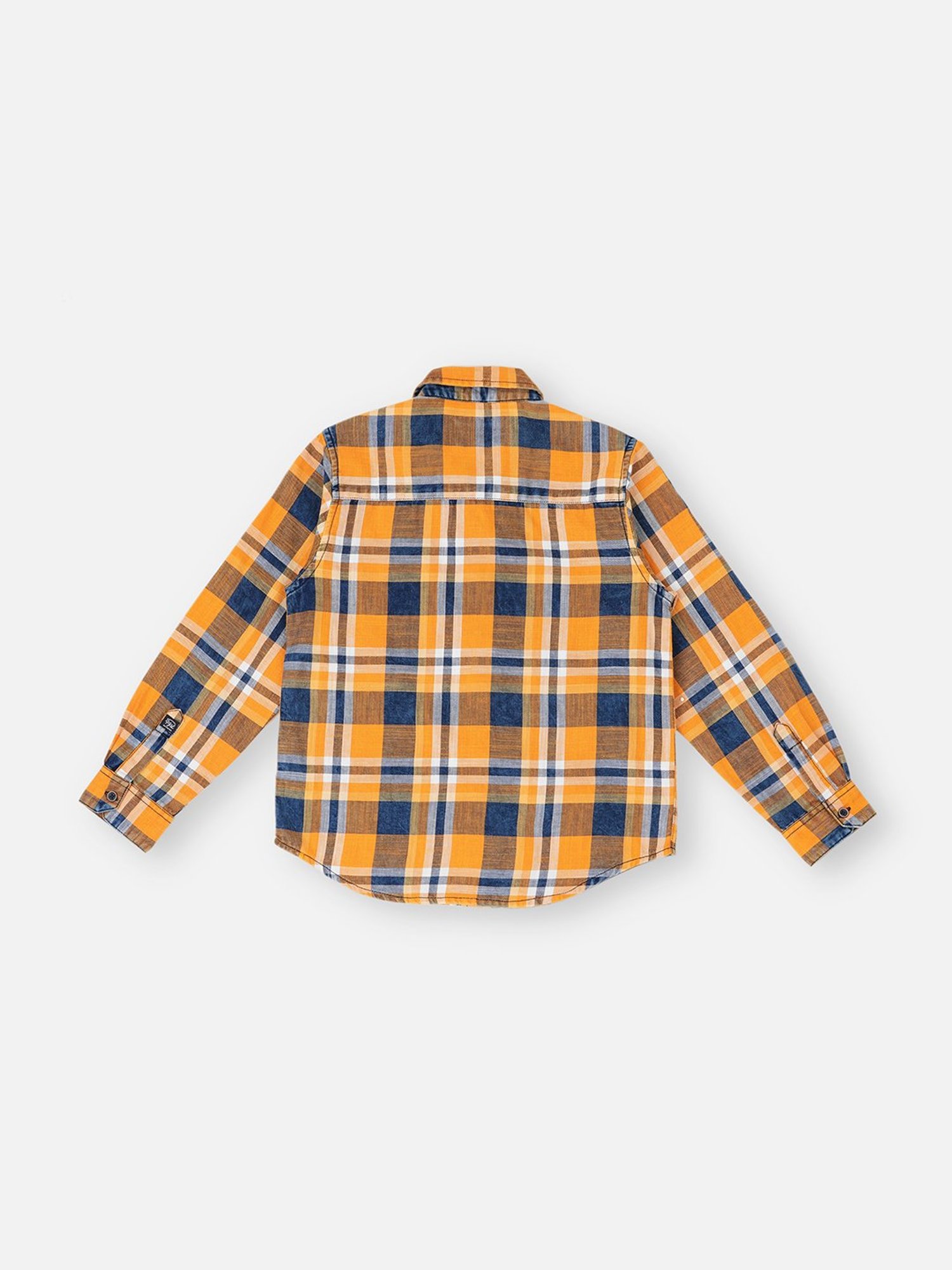 Pepe Jeans Kids Mustard & Teal Checks Shirt