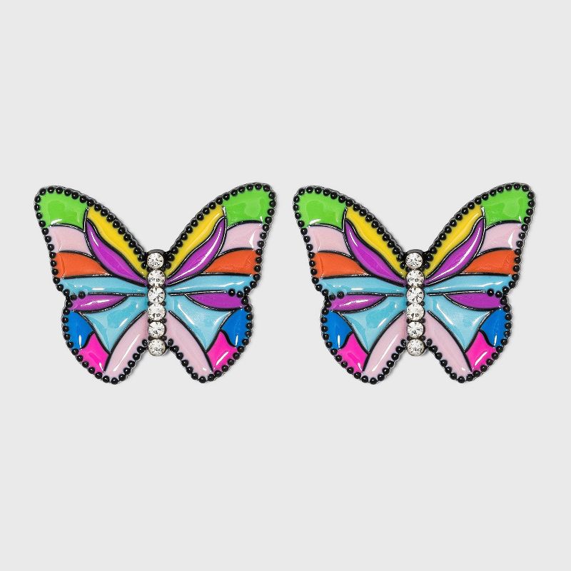 SUGARFIX by BaubleBar Colorful Butterfly Stud Earrings