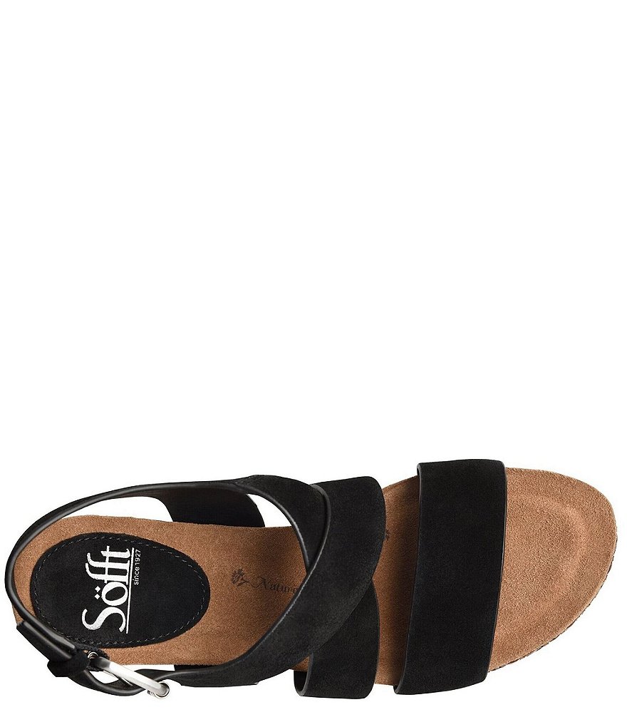 Sofft Haddison Suede Woven Wrapped Wedges