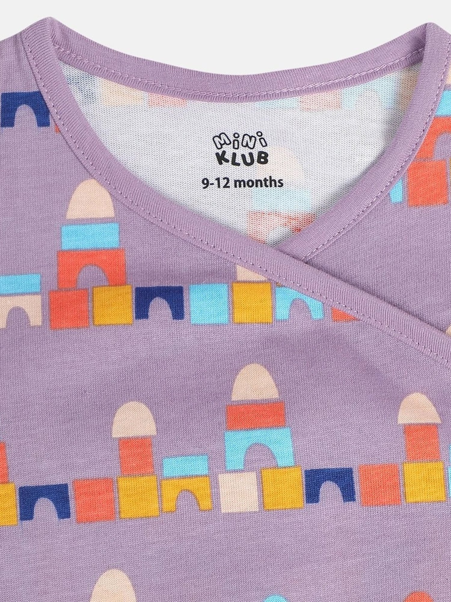 Ed-a-Mamma Baby Blue Printed Top