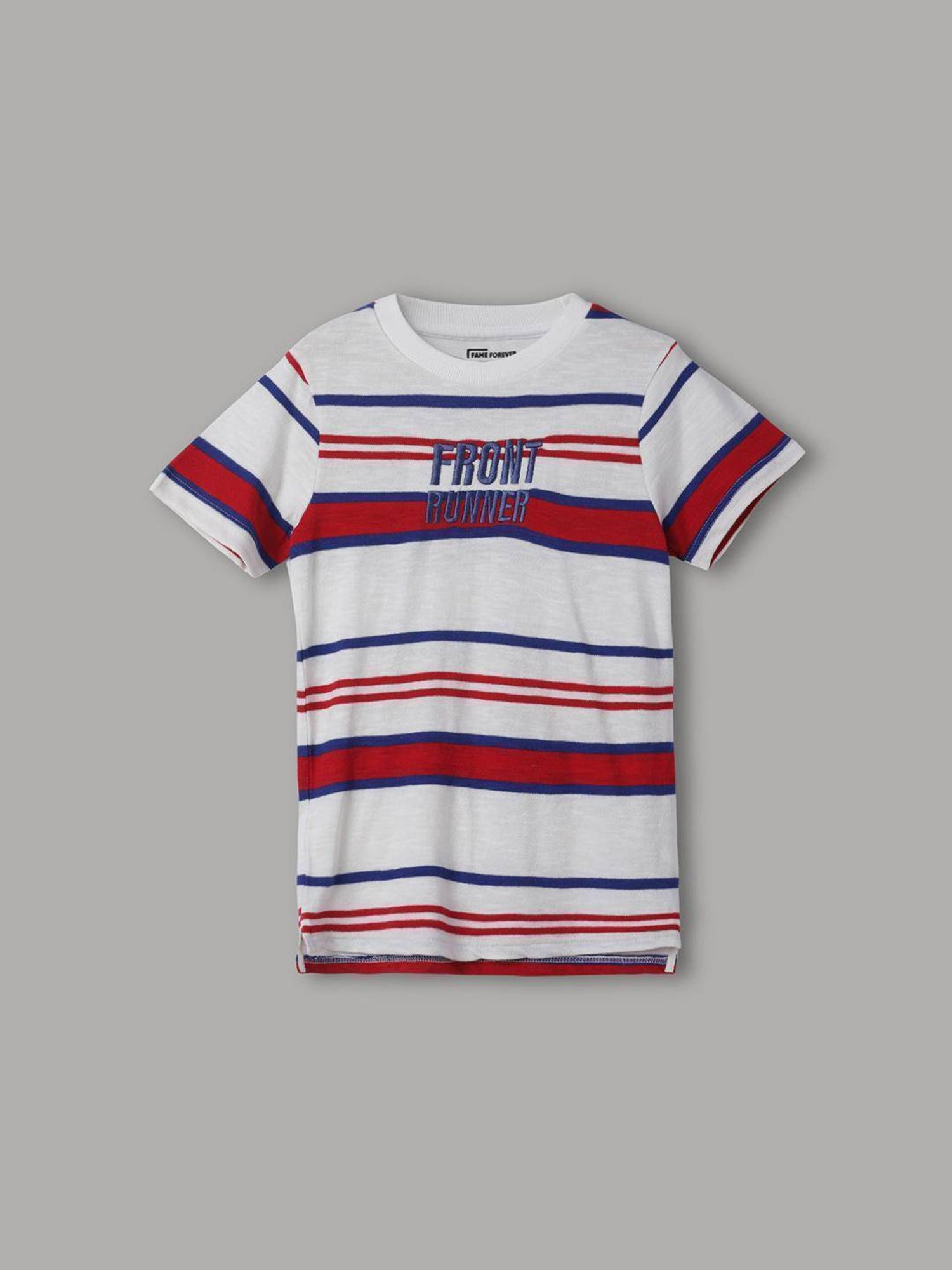 Pantaloons Junior Navy Cotton Printed T-Shirt