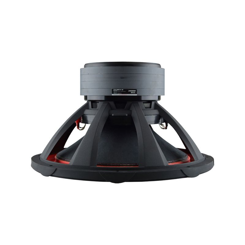 AudioPipe TXX-BDC4-15D 15 Inch 2,800 Watt High Performance Powerful Dual 2 Ohm DVC Vehicle Car Audio Subwoofer Speaker System, Black