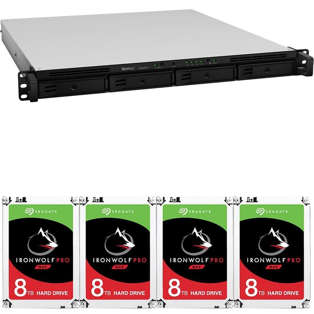 Synology RS820RP+ 4-Bay RackStation NAS with 18GB RAM 24TB (4x6TB) of Seagate Ironwolf PRO NAS Drives Fully Assembled Tested By CustomTechSales