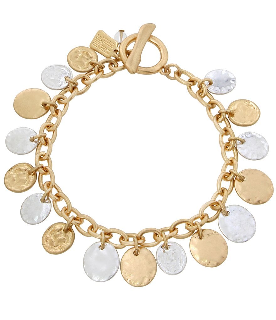 Robert Lee Morris Soho Shaky Coin Charm Bracelet