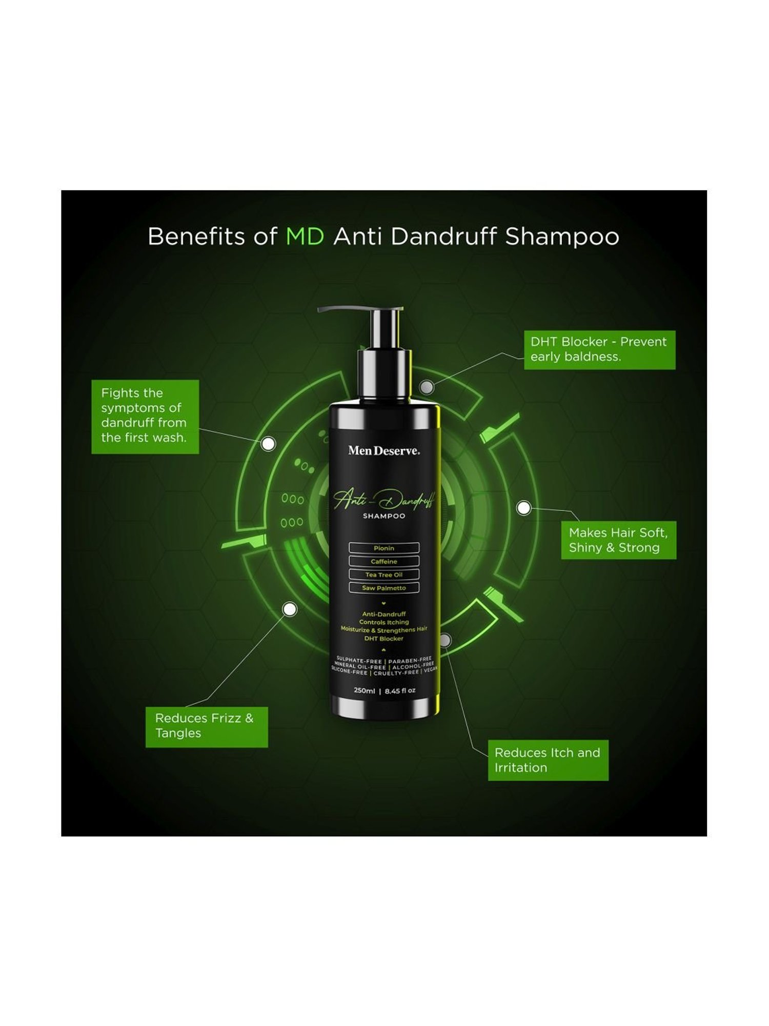 Qraa Men Red Onion Hair Oil - 100 ml