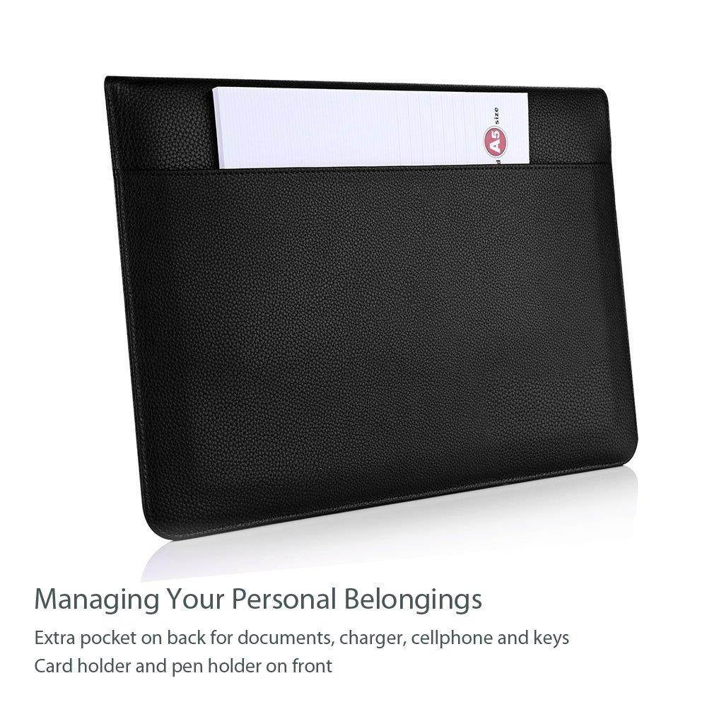 ProCase New Surface Pro Case/Surface Pro 4 3 Sleeve Case, 12 Inch Sleeve Bag Laptop Tablet Protective Cover for New Microsoft Surface Pro 2017 / Pro 4 3, Compatible with Type Cover Keyboard -Black